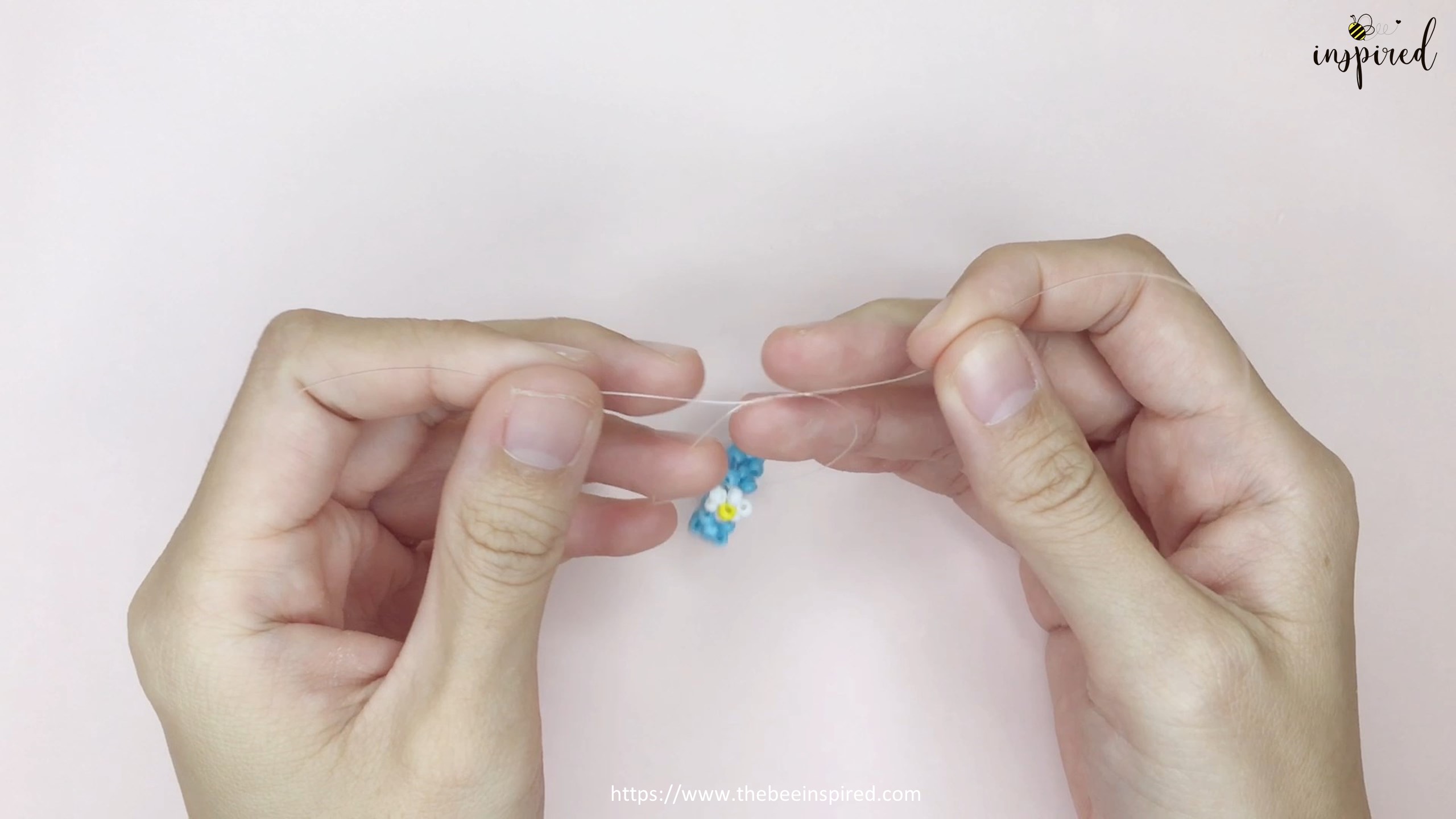 How to Make Daisy Flower Beaded Ring_20