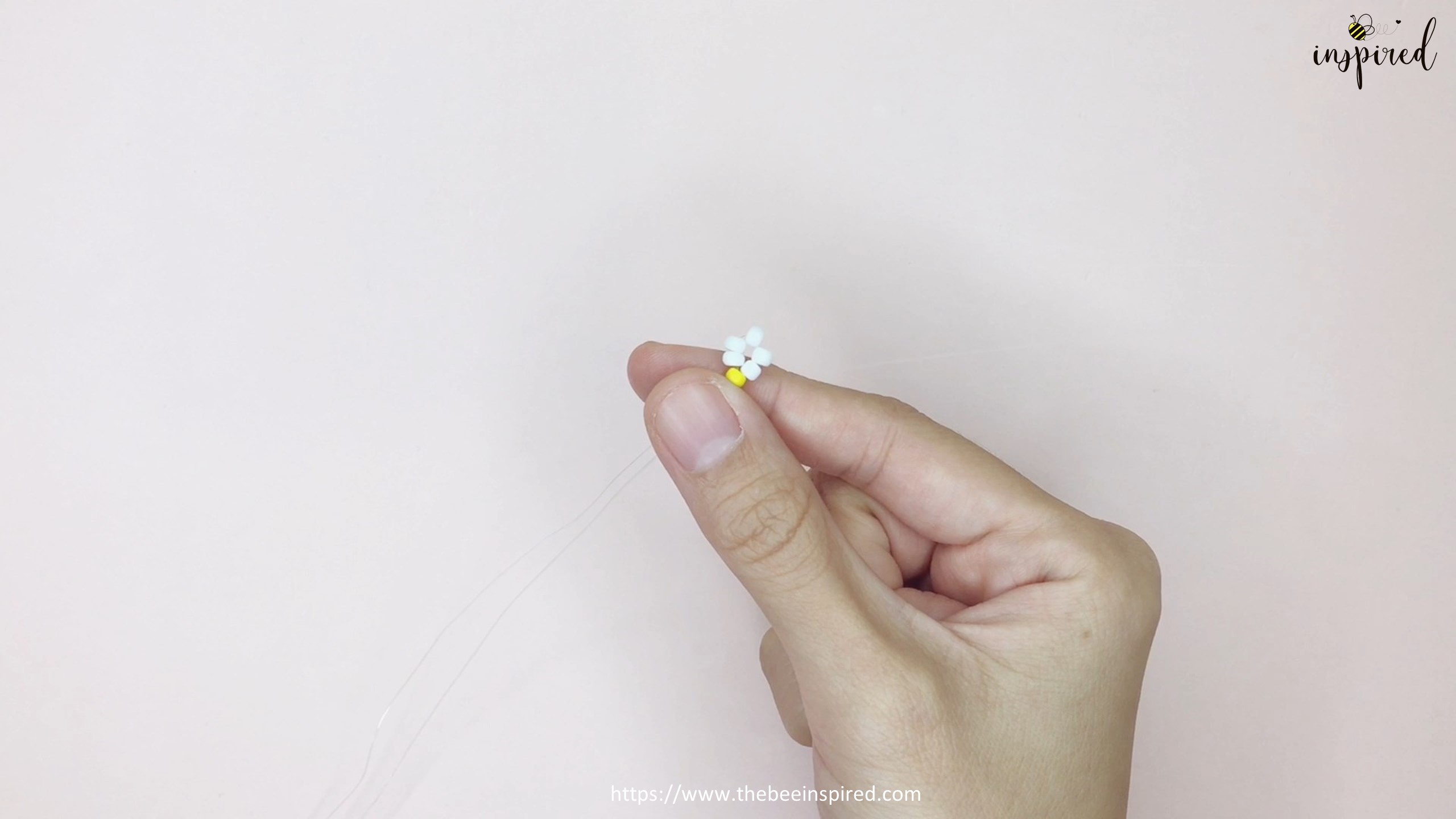 How to Make Daisy Flower Beaded Ring_4