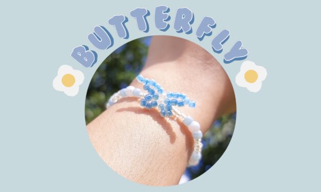DIY Butterfly Beaded Bracelet : กำไลลูกปัดผีเสื้อ