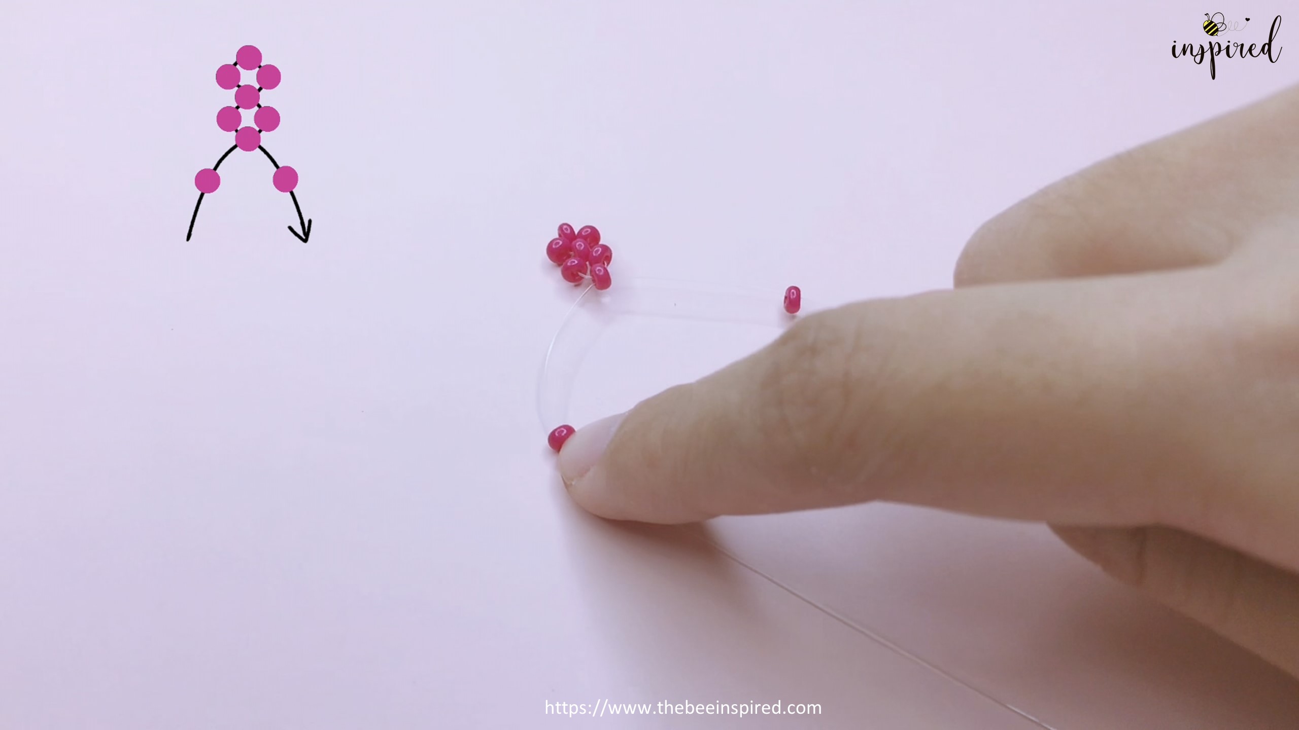 DIY Cherry Beaded Bracelet_11