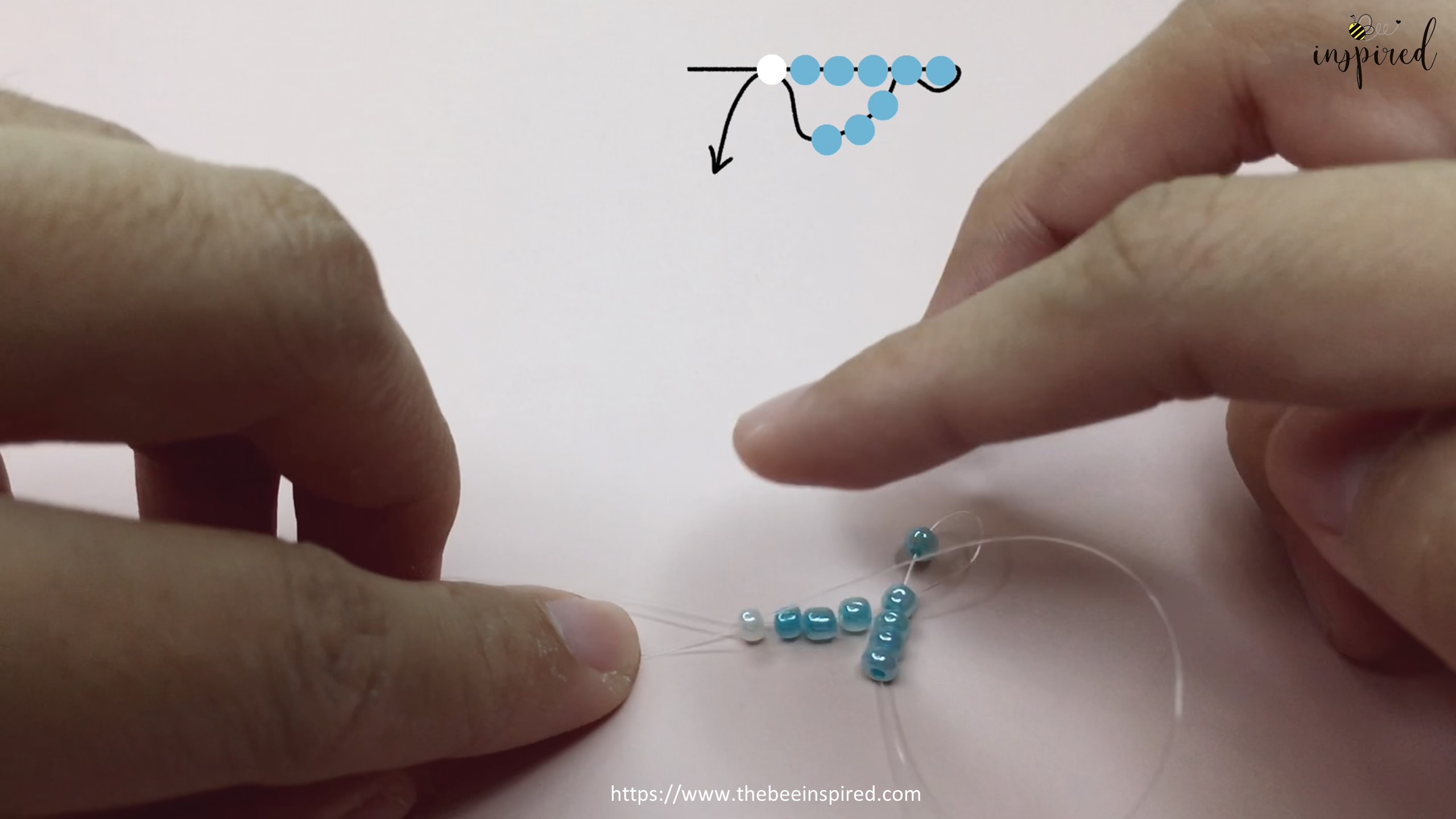 How to Make Butterfly Beaded Bracelet_11