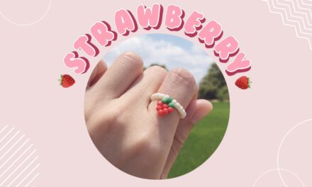 How to Make Strawberry Beaded Ring : วิธีทำแหวนลูกปัดสตรอว์เบอร์รี่ง่ายๆ 🍓💍