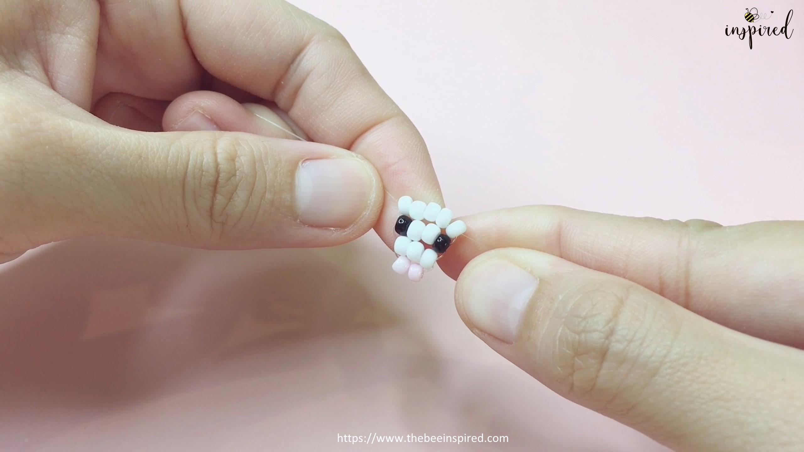How to Make Cow Beaded Ring_9