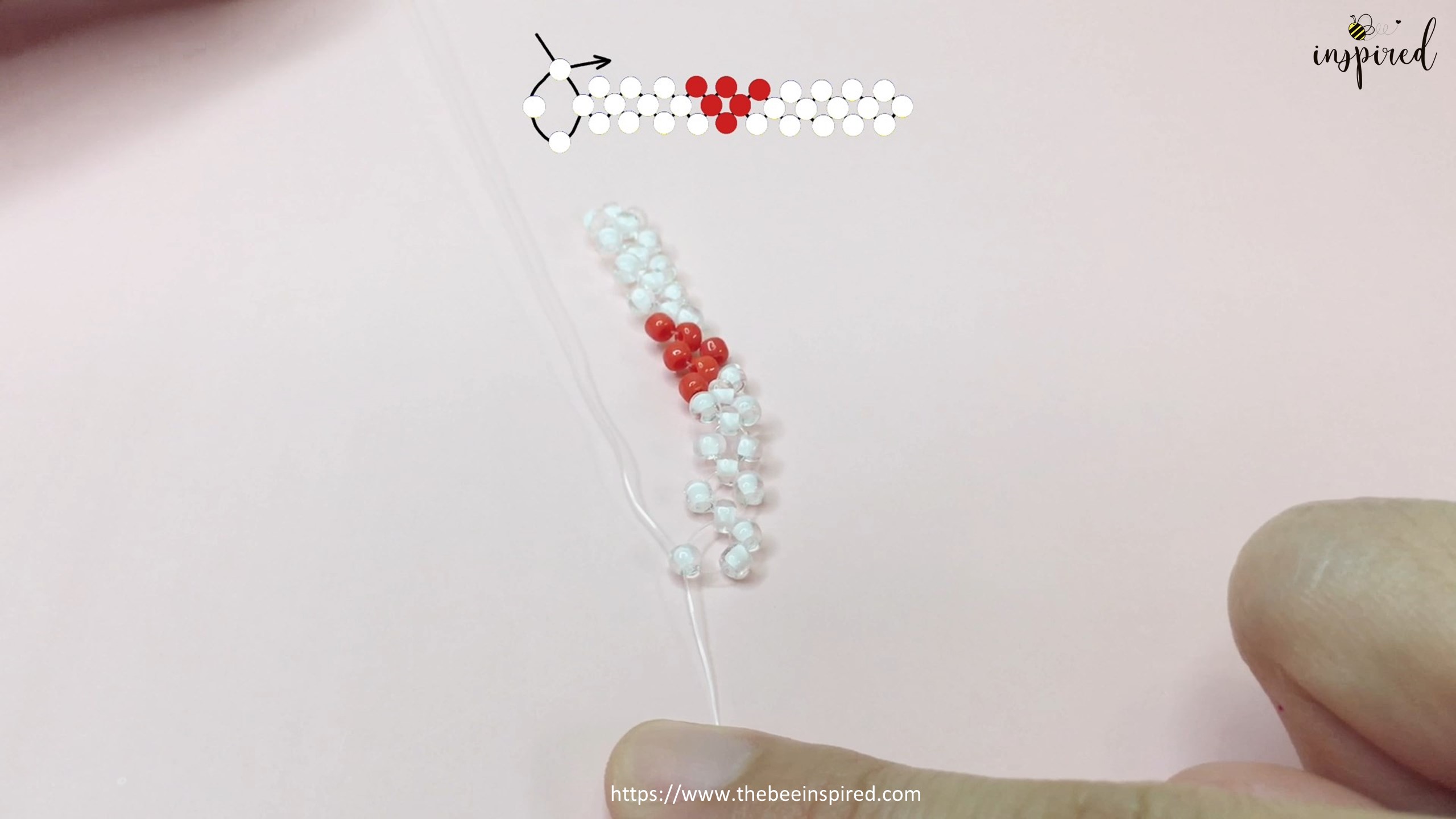 How to Make Heart Beaded Ring_16