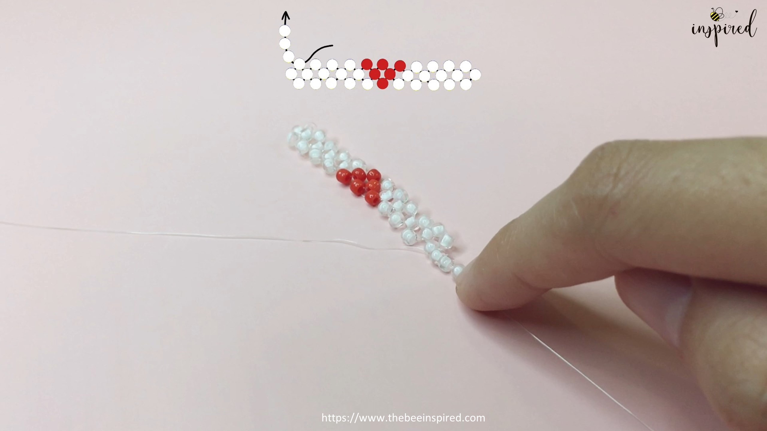 How to Make Heart Beaded Ring_17