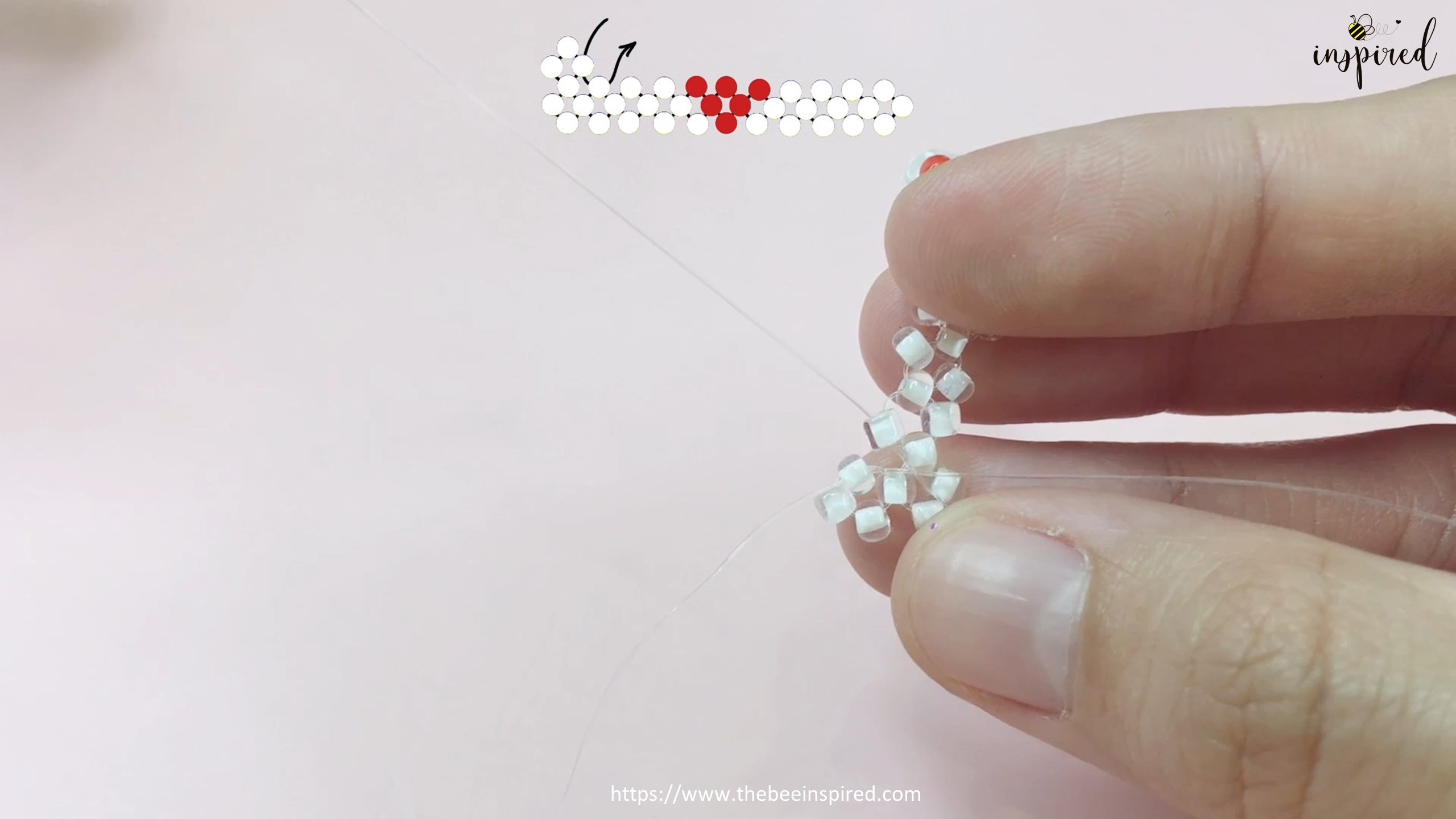 How to Make Heart Beaded Ring_19