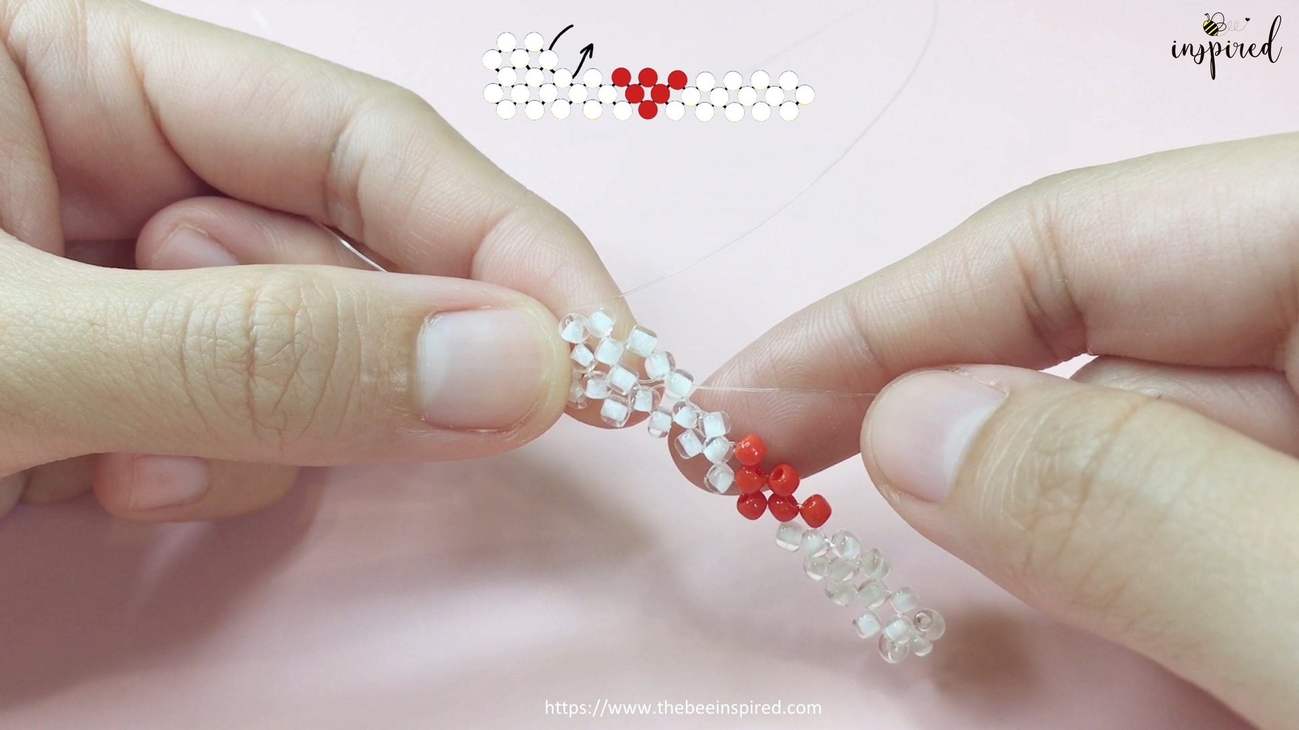 How to Make Heart Beaded Ring_22