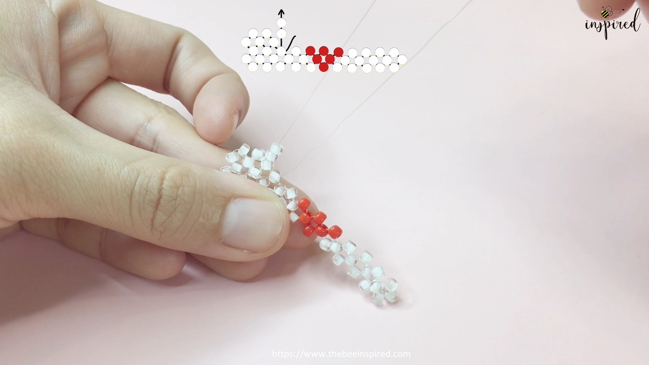 How to Make Heart Beaded Ring_23