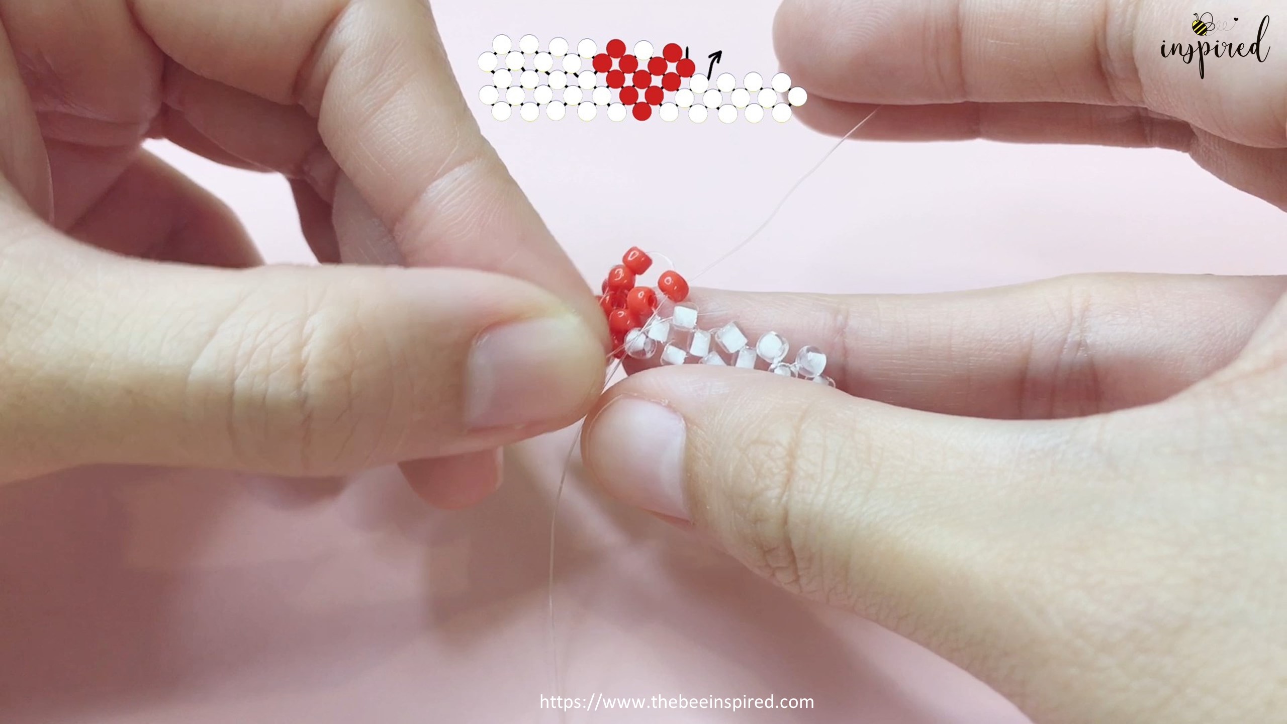 How to Make Heart Beaded Ring_37