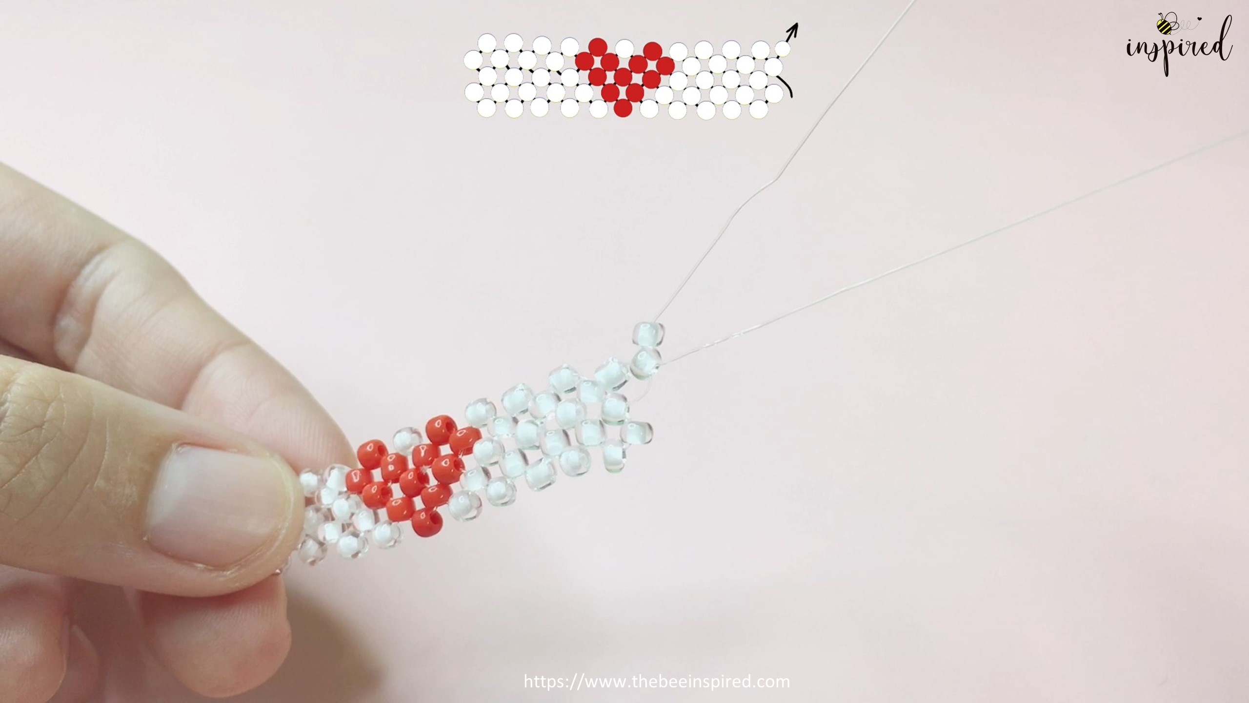 How to Make Heart Beaded Ring_44
