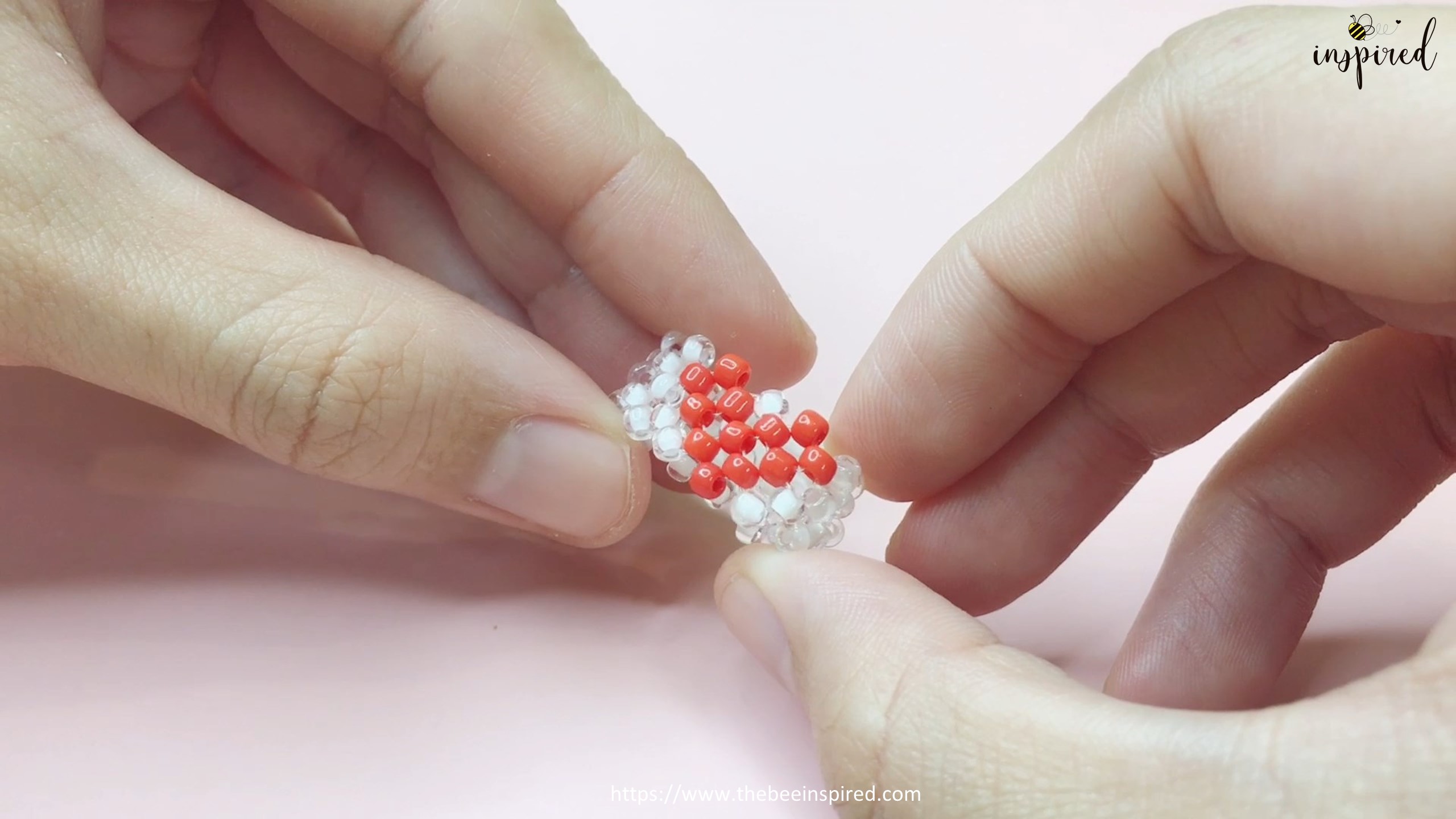 How to Make Heart Beaded Ring_54