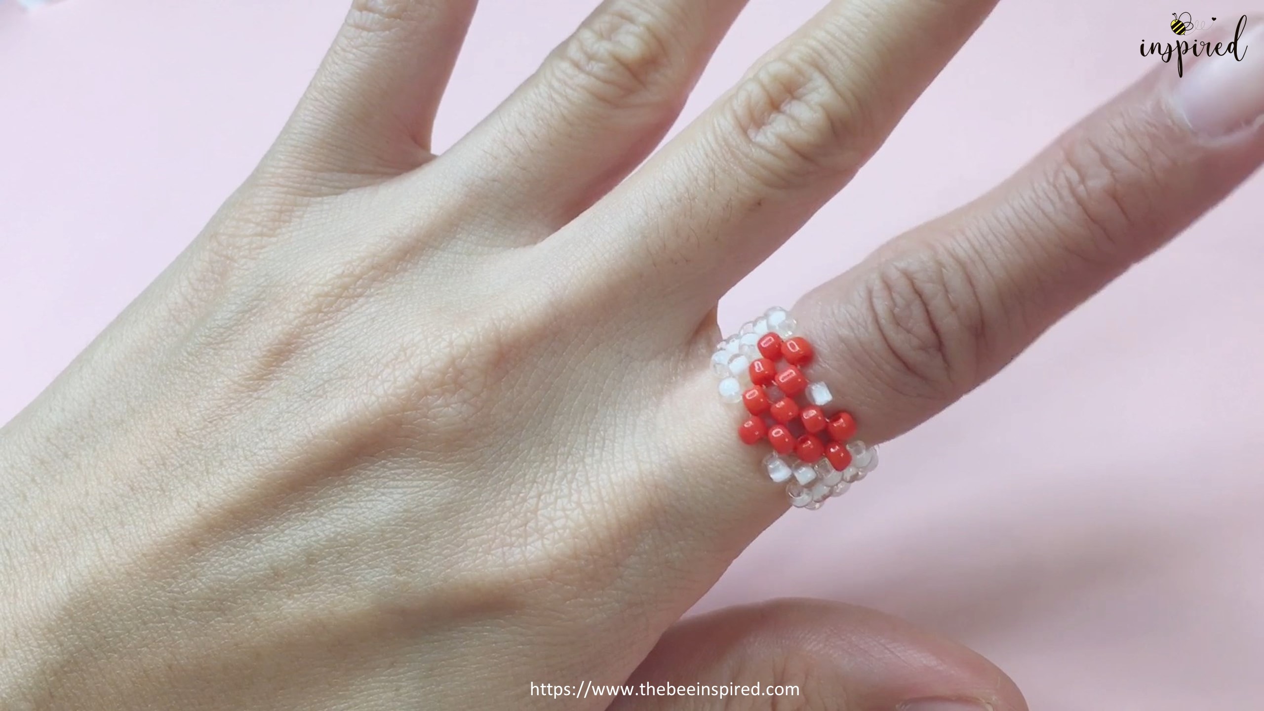 How to Make Heart Beaded Ring_55