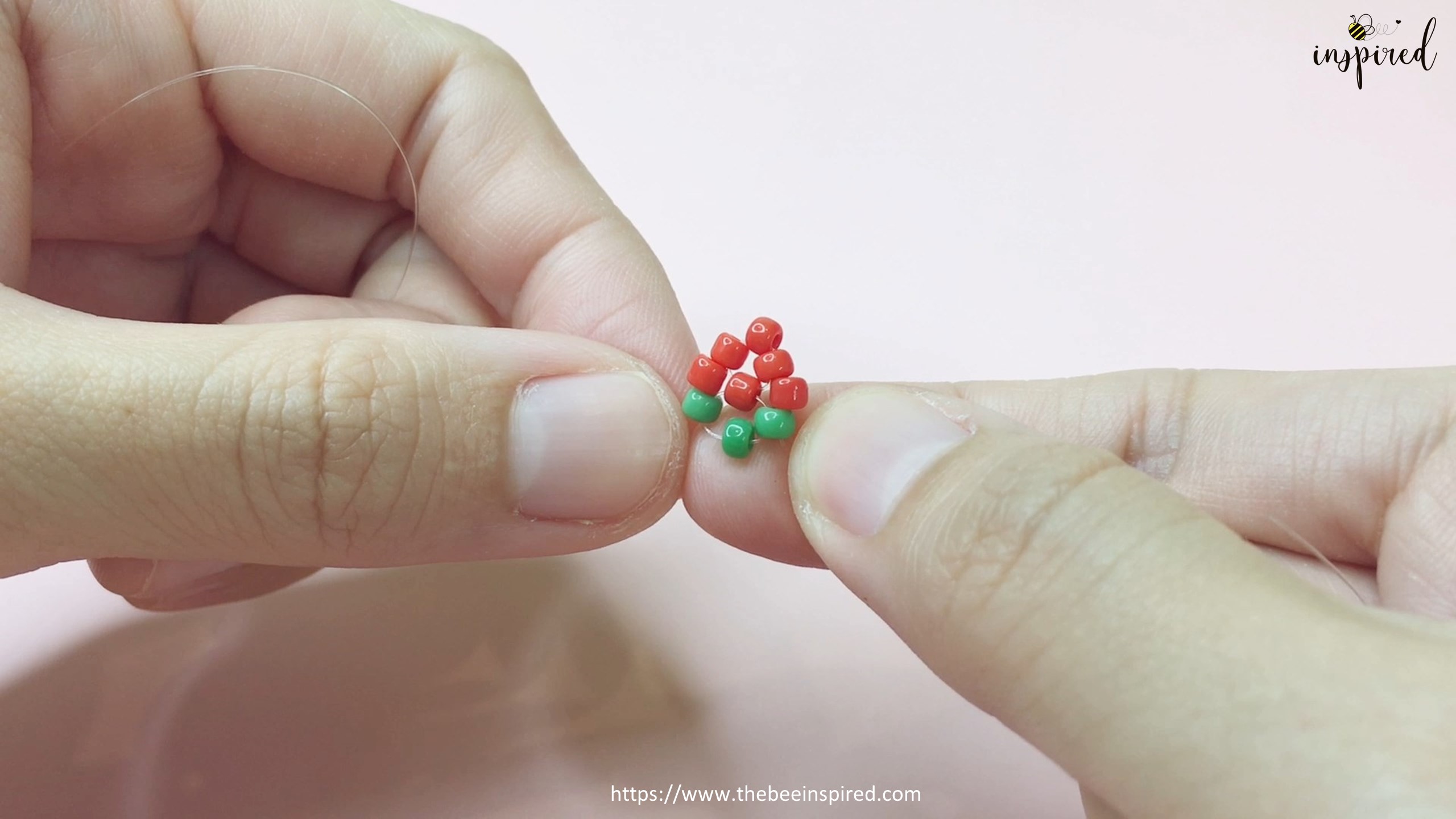 How to Make Strawberry Beaded Ring_13