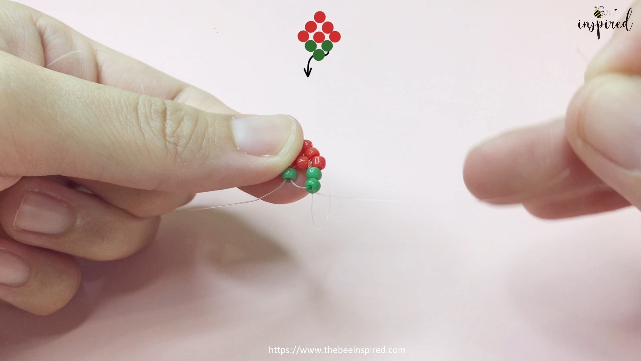 How to Make Strawberry Beaded Ring_14