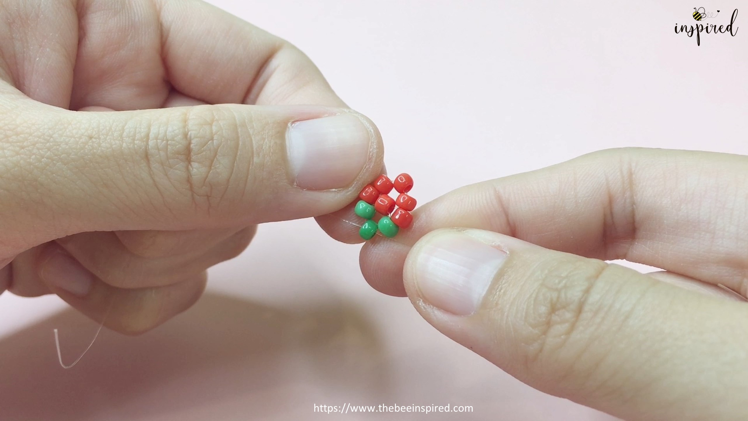 How to Make Strawberry Beaded Ring_16