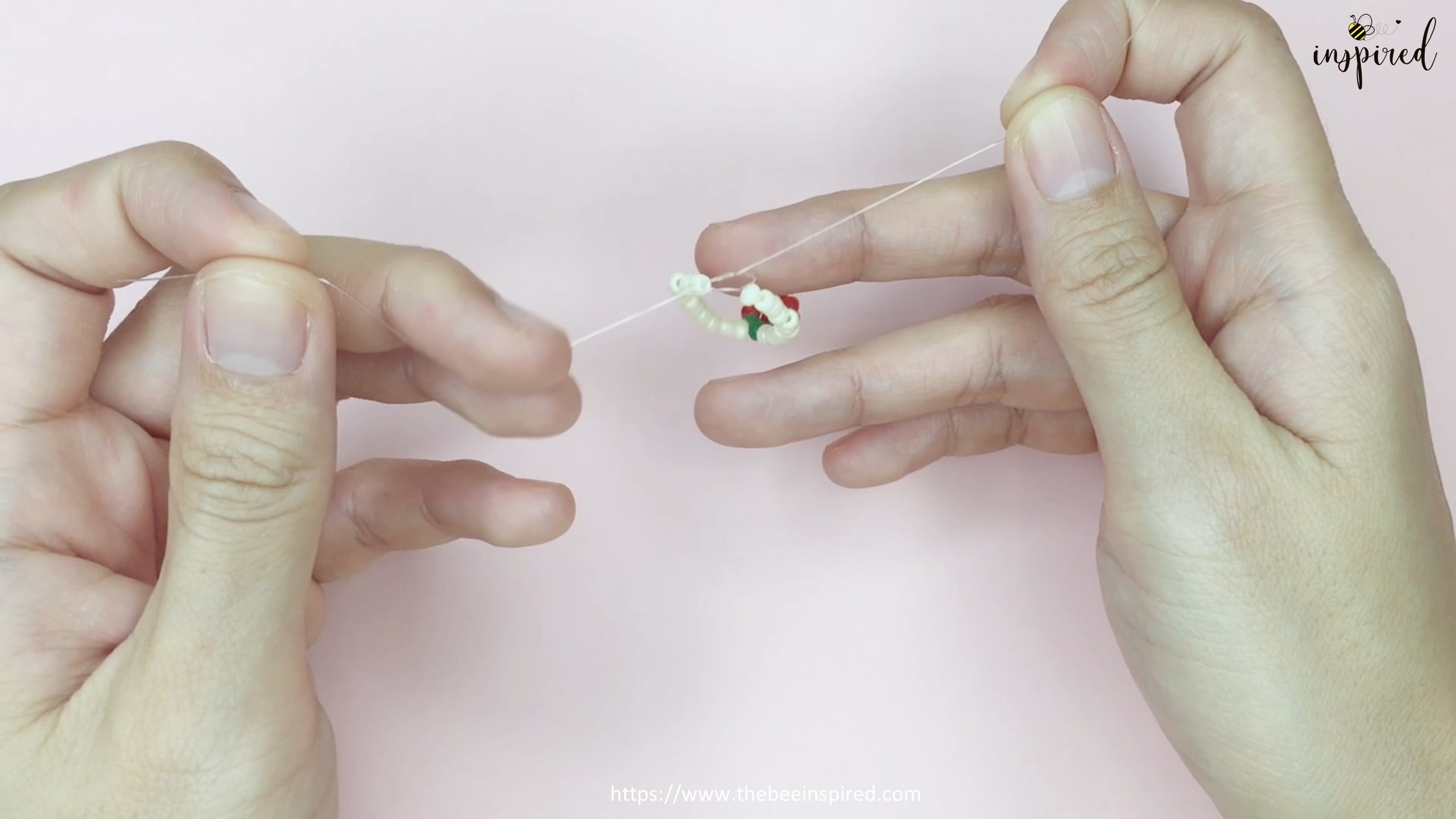 How to Make Strawberry Beaded Ring_18