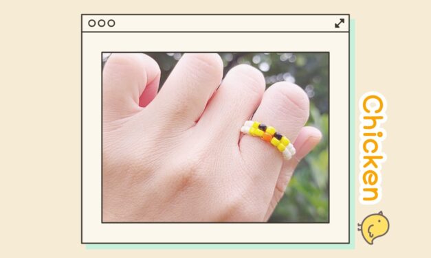 DIY Chicken Beaded Ring : แหวนลูกปัดน้องกุ๊กไก่กัน 🐥✨