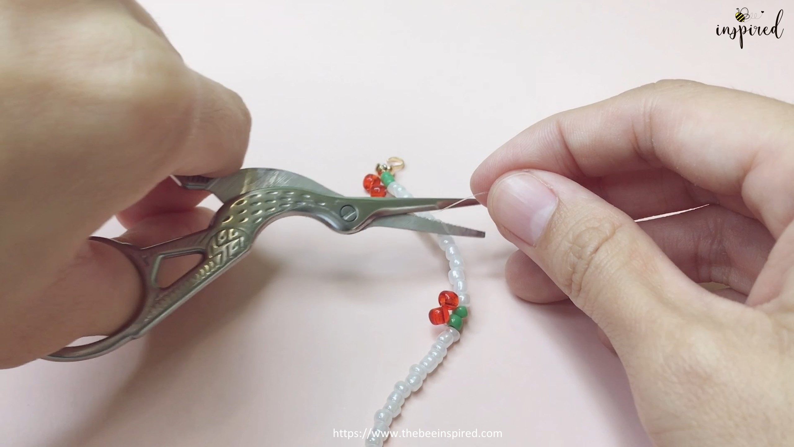 DIY Cherry Beaded Necklace_20