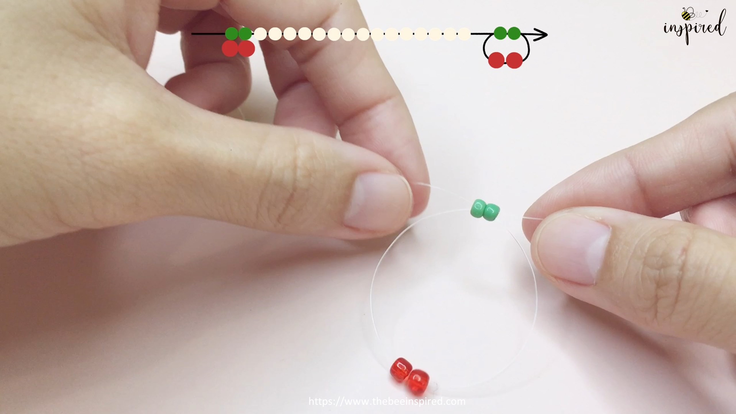 DIY Cherry Beaded Necklace_5